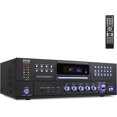 thumbnail image 1 of Amplificador Bluetooth Inalámbrico de 4 Canales Pyle, Receptor de Audio Estéreo para el Hogar con Radio FM, HDMI, USB, 2 Entradas de Micrófono con Eco y Reproductor de CD Frontal, 1 of 7