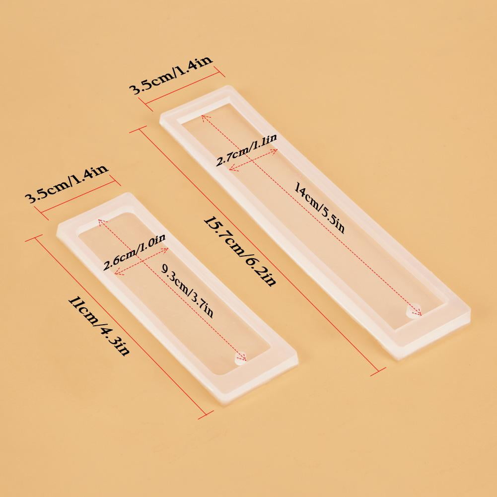 Tebru Manual Accessories,3pcs/set DIY Rectangle Cat Claw Silicone Mould Epoxy Resin Jewelry Bookmark Craft with Hole,DIY Bookmark mold