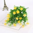 thumbnail image 2 of Taicans 2 Bundles Artificial Fake Flowers Outdoor,Faux Plants Indoor Decoration UV Resistant Plastic Decor for Garden,Fake Violet Flowers Spring Summer Decoration for Home Patio Decor Yellow, 2 of 4