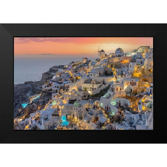 Riccardo Iacomino, Francesco 18x13 Black Modern Framed Museum Art Print Titled - Greek Island