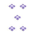 thumbnail image 2 of Justharion 50pieces Multi-color Fabric For Beautiful Hats In Various Styles Parties Fiber Realistic Appearance Wide Application Purple 4.5cm 5Set, 2 of 6