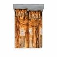 thumbnail image 2 of Vintage Bedding Set with Sheet & Covers, Historical Columns Architecture Ruins Famous Monument Culture Picture Print, Printed Bedroom Decor 2 Shams, 4 Sizes, Sand Brown, by Ambesonne, 2 of 3