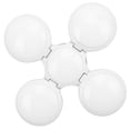 thumbnail image 4 of Bombilla LED plegable tipo balón de fútbol, ABS y acrílico, 85-265 V, E27, E26, 40 W, color blanco, 4 of 14