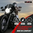 thumbnail image 4 of Krator Motorcycle Windshield, Motorcycle Fairing, Wind Deflector, Compatible with Harley Davidson Sportster Iron 883, 1200, Custom, Low, Nightster, & Street 500, 750, 35mm - 41mm Fork Tubes, Smoke, 4 of 6