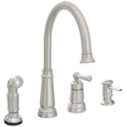 Moen 87042SRS One-Handle High Arc Kitchen Faucet, Spot Resist Stainless