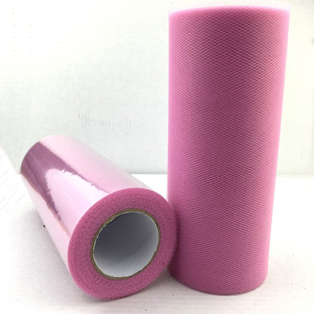 Rollo de tul de Organza para decoración de bodas, tutú para Baby Shower, 100% poliéster, para eventos de fiesta y compromiso, 15cm, 25 yardas