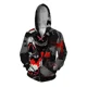 thumbnail image 1 of Sudadera con capucha y cremallera para hombre, moderna y versátil, cómoda, nueva en sudaderas y sudaderas con capucha, estampado de personaje de calavera personalizado, 1 of 5
