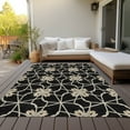 thumbnail image 5 of Addison Rugs Chantille Indoor/Outdoor Transitional Geometric Black Washable Rectangle Rug, 2'6" x 3'10", 5 of 5