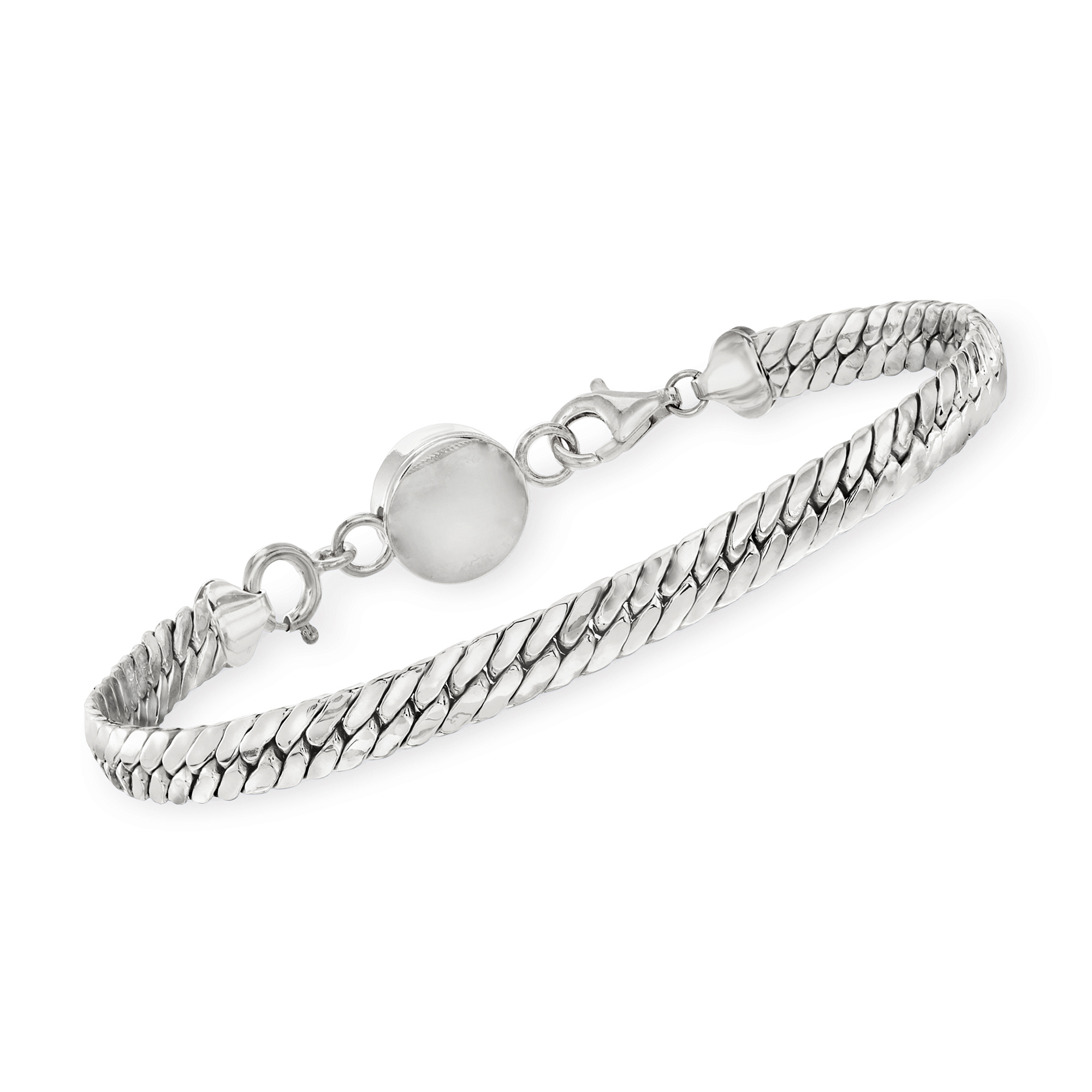 Ross-Simons Italian Sterling Silver Diamond-Cut Magnetic Clasp Converter, Women's, Adult - image 4 of 4