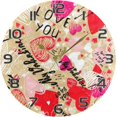 thumbnail image 5 of GZHJMY Valentine's Day Heart Wall Clock, Silent Non Ticking Battery Operated Round Clock for Kitchen Office School Home Decorative, 5 of 7