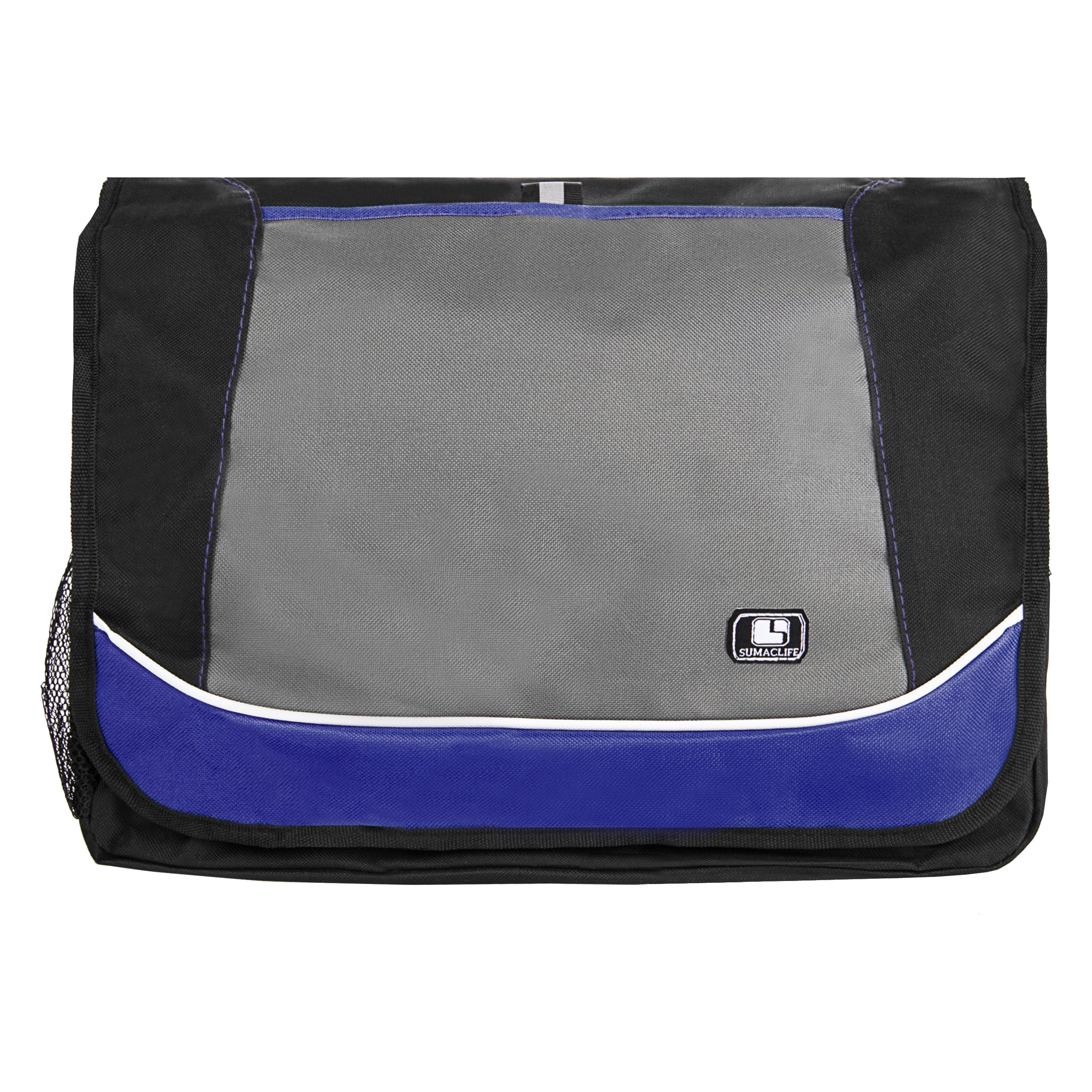 SumacLife Unisex Multipurpose Nylon 17'' Messenger Laptop Bag, Royal Blue