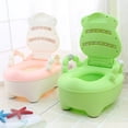 thumbnail image 3 of Happy date Cartoon Baby Toilet Waterproof PP Ergonomic Design Infant Training Potty for Home, 3 of 8