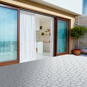 Pure Garden, Patio and Deck Tiles, Polypropylene, Set of 30, Stone Grey