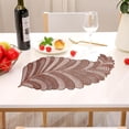 thumbnail image 4 of Placemats Desktop Decor, Simulation Plant Dining Cup Coasters Heat Insulation Pad Waterproof Disc Bowl Pads Set Of 4, 4 of 5