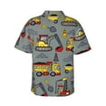 thumbnail image 3 of Balery Men'S Summer Hawaiian Shirts Short-Sleeve Design Name Printed Casual Shirts - Size Name, 3 of 9