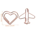 thumbnail image 2 of unbranded 30Ud Clips De Metal Delicados En Rosa Dorado Para Uso En Oficina Y Hogar, 2 of 6