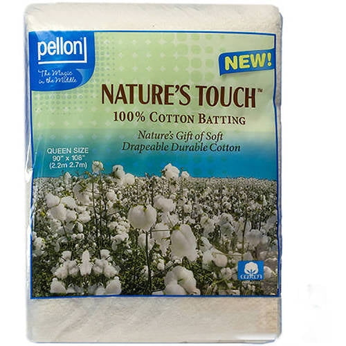 Pellon Nature's Touch Natural Cotton Packaged Batting, Available in
