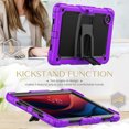 thumbnail image 3 of Allytech Shockproof Case for Lenovo Tab M11 11 Inch 2024, Lenovo Tab M11 Case with Screen Protector/Pencil Holder, Rugged Hybrid Bumper Shoulder Strap Kids Friendly All-Round Protective Cover,Purple, 3 of 8