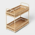 thumbnail image 3 of Natural Woven Tiered Tray Organizer, 3 of 6