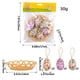 thumbnail image 3 of Set de decoración colgante de huevos de Pascua | Huevos de espuma artificial con cesta tejida | Huevos coloridos y realistas para fiesta de Pascua, centro de mesa, uso interior y exterior | 6 huevos, 3 of 3