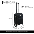 thumbnail image 2 of Maleta De Viaje 19 Pulgadas Jony De Tela Ligera Carry On 10 Kg Con Candado Númerico, 2 of 5