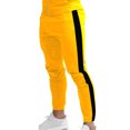 thumbnail image 3 of MAWCLOS Mens Tracksuit Long Sleeve Sweatsuits Zip Up 2 Piece Jogging Set Active Running Stand Collar Sweatshirt And Sweatpants Yellow Black M, 3 of 4