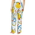 thumbnail image 3 of Fotbe Ducks and Anchors Women's Pajama Pants,Sleepwear Pants,Pj Bottoms Drawstring And Pockets-Small, 3 of 9