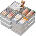 thumbnail image 1 of Organizador de cajones Criusia Clothes, paquete de 21 unidades, para bebé, color gris, 1 of 9