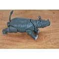 thumbnail image 5 of Rhino, Posable, Calf, Movable Joints, Plastic Animal Toy, Educational, Realistic, Figure, Model, Figurine, Replica, Gift, 4" F059 B193, 5 of 7
