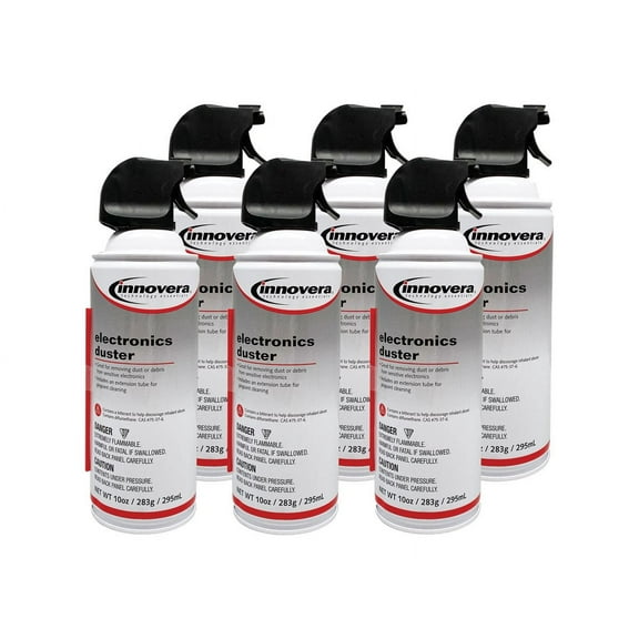 Compressed Air Duster Cleaner, 10 Oz Can, 6/pack | Bundle of 5 Packs