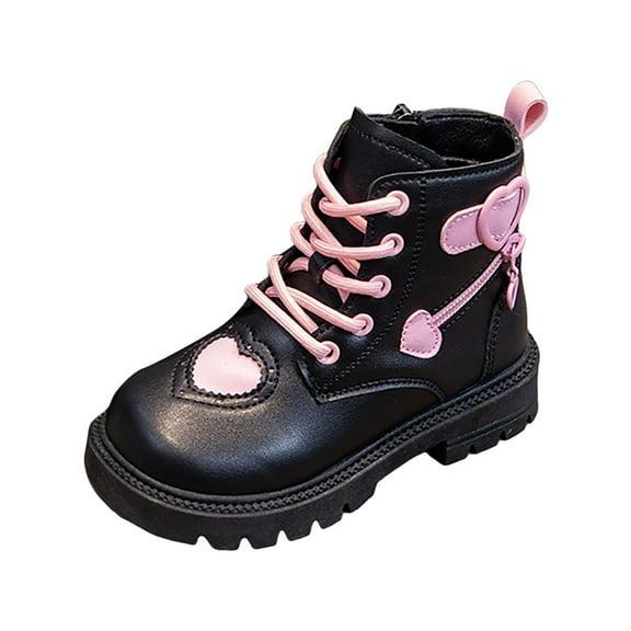 Leey-World Cowgirl Boots for Girls Boys Cowboy Boots Kids Western Embroidered Mid Calf Riding Shoes with Walking Heel Toddler/Little Kid/Big Kid Cowgirl Boots for Girls Black,4