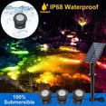 thumbnail image 2 of Solar Pond Lights, RGB Underwater Lighting Landscape Spotlight Submerged Lights with IP68 Waterproof, Color Changing for Garden, Patio, Tree, 2 of 4