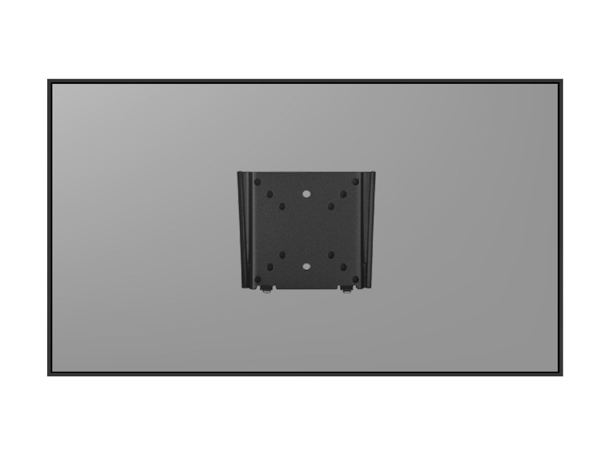 Monoprice Titan Series Fixed Mini Wall Mount For Small 13" - 27" Inch TVs Displays, Max 66 LBS. 75x75 to 100x100, Silver, RoHS Compliant
