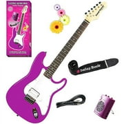 Daisy Rock Petal Power Short Scale Electric Guitar Pack - Pretty Purple