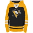 thumbnail image 2 of Preschool Black Pittsburgh Penguins Ageless Revisited Lace-Up V-Neck Pullover Hoodie, 2 of 3