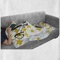 thumbnail image 6 of Lifestyle Soft Flannel Fleece Throw Blanket, You are a Star Phrase Words Encouragement Words Design, Cozy Plush for Indoor and Outdoor Use, 50" x 60", Earth Yellow Black, by Ambesonne, 6 of 6