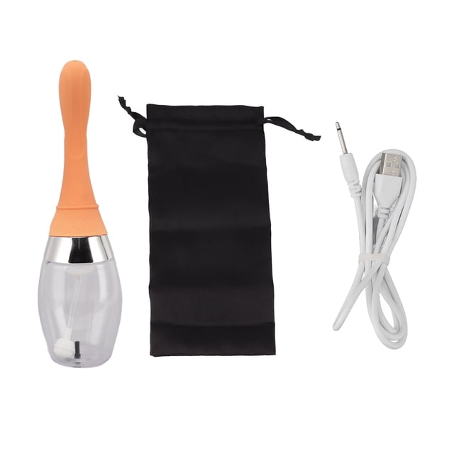 Bombilla de Enema eléctrica, ducha Anal automática de silicona, ducha Anal reutilizable a prueba de fugas para limpieza posparto