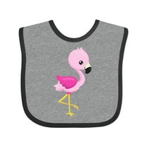 Inktastic Cute Flamingo, Baby Flamingo, Pink Flamingo, Bird Girls Baby Bib