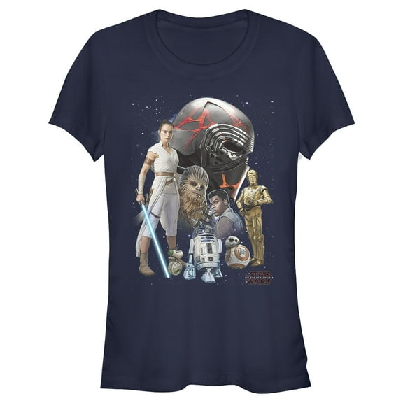 Junior's Star Wars: The Rise of Skywalker Sith Villain Trooper Graphic Tee Navy Blue 2X Large
