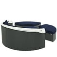 thumbnail image 5 of Modway Sojourn Aluminum Rattan Fabric Patio Daybed in Canvas/Navy, 5 of 5
