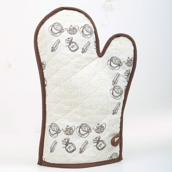 Sapphire-web Multicolor Celendula Print Pure Cotton 1 Piece Cooking Gloves 9 Inch by 13 Inch