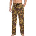 thumbnail image 4 of GZHJMY Pajama Pants for Men - Maple Skulls, Loose Lightweight PJs Lounge Sleep Bottoms with Pockets Drawstring, Pajama Bottoms for Home and Rest, X-Large, 4 of 7