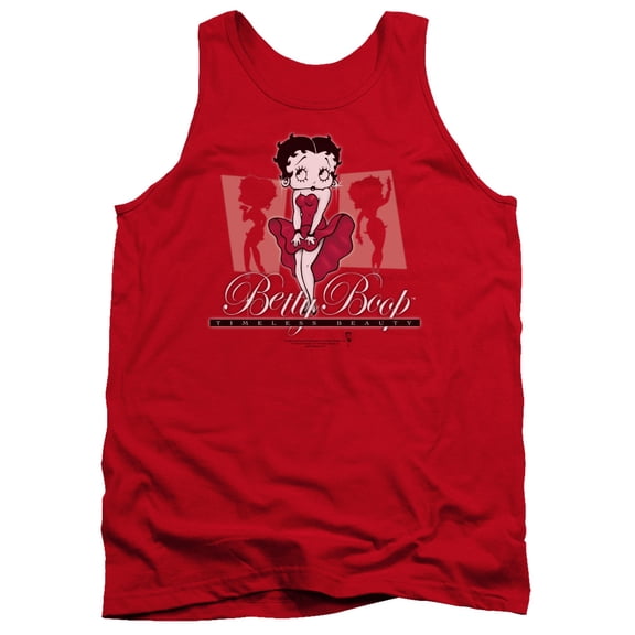 Betty Boop Timeless Beauty Adult Tank Top Red