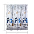 thumbnail image 3 of Cortina de ducha SKL Home Snowman Winter Friends 178 x 183 cm, 3 of 5