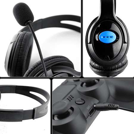 Gaming Headset Headphone 3.5MM Wired For PS4 With Mic