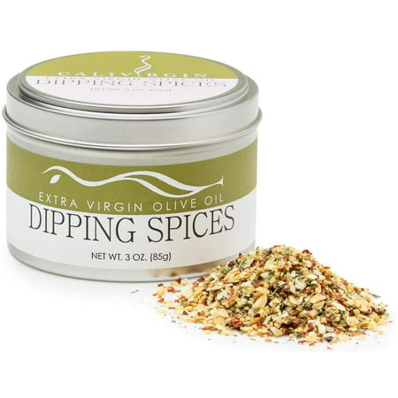 Calivirgin Olive Oil Dipping Spices - Restaurant Style Gourmet Spice Mix - Premium Dip Seasoning Spice Blend - Basil, Sun-dried Tomatoes, Garlic, Parsley & Oregano - Bread Dipping Seasoning Mix -
