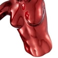 thumbnail image 2 of Metallic Red Wall Sculpture running  13" Woman, 2 of 4