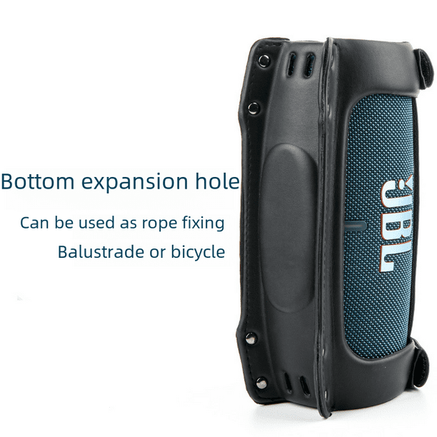 Funda protectora para altavoz de EVA con correa de hombro única de PU para JBL Charge4/5/5 versión wifi, funda protectora con sonido de ondas de choque