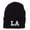 Black, variant on LA Louisiana State Embroidered Long Beanie - Black OSFM
