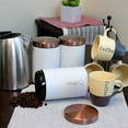 thumbnail image 4 of MegaChef Essential 3-Piece Kitchen Storage Canister Set, Matte White/Copper, 4 of 7